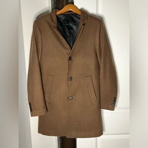 H&M brown pea coat